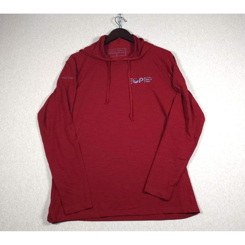 Anetik Vint Performance Hoodie Mens Medium NWT Lifeguard UPF 30 Red ECP
